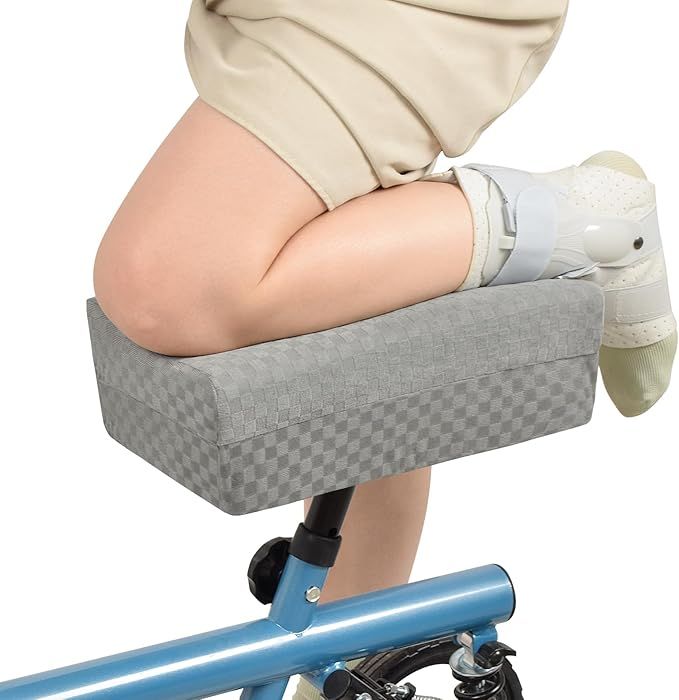 Love&go Knee Scooter Pad Cover Cushion with Removable Cover, Fits Most Knee Walker Models (Black)