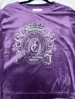 Juicy Couture Purple Pants And Top Matching Set 