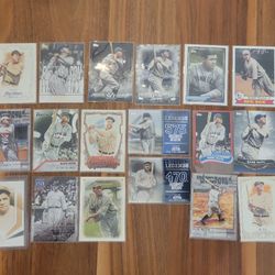 Babe Ruth Baseball Card Lot Of 18