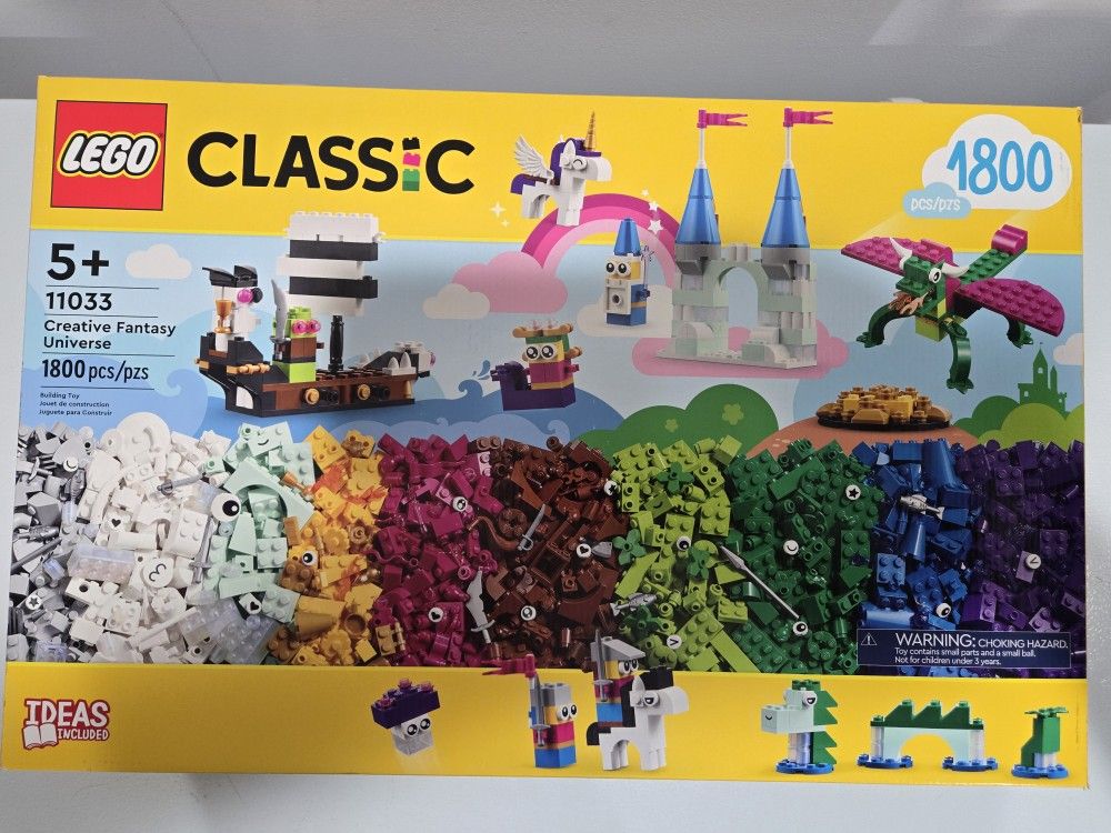 NEW LEGO CLASSIC 1800 PIECES CREATIVE FANTASY UNIVERSE 11033
