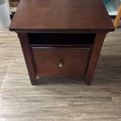Brown Wooden End Table