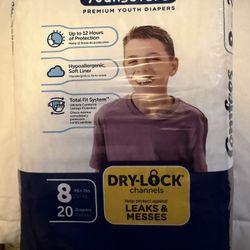 Diapers Size 8 (45lbs +) 80 Diapers For $30