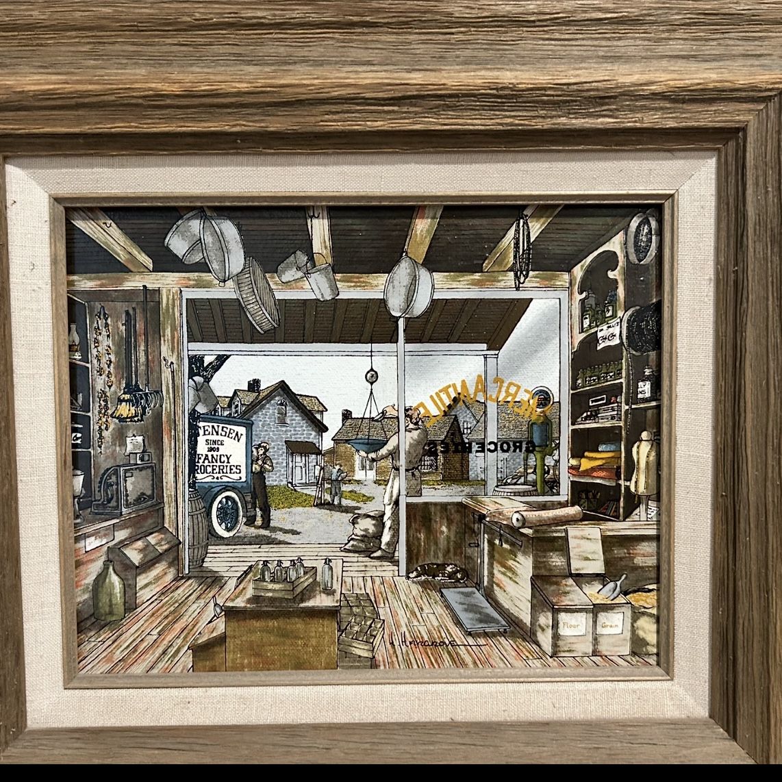 Mercantile Groceries by H. Hargrove