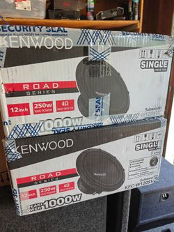Kenwood 1000 watt 12" subs
