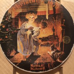 Norman Rockwell Christmas Plate