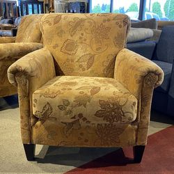 Goldenrod Patterned Armchair
