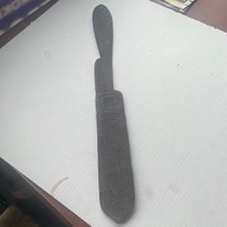 Carved Antique Paupa New Guinea Spatula 