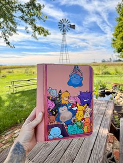 Hand Painted 4 Pocket Pokémon Card Binder