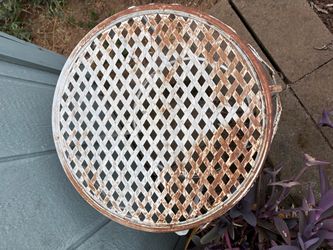 Metal garden table