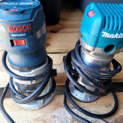 Bosh And Makita Compack Routers