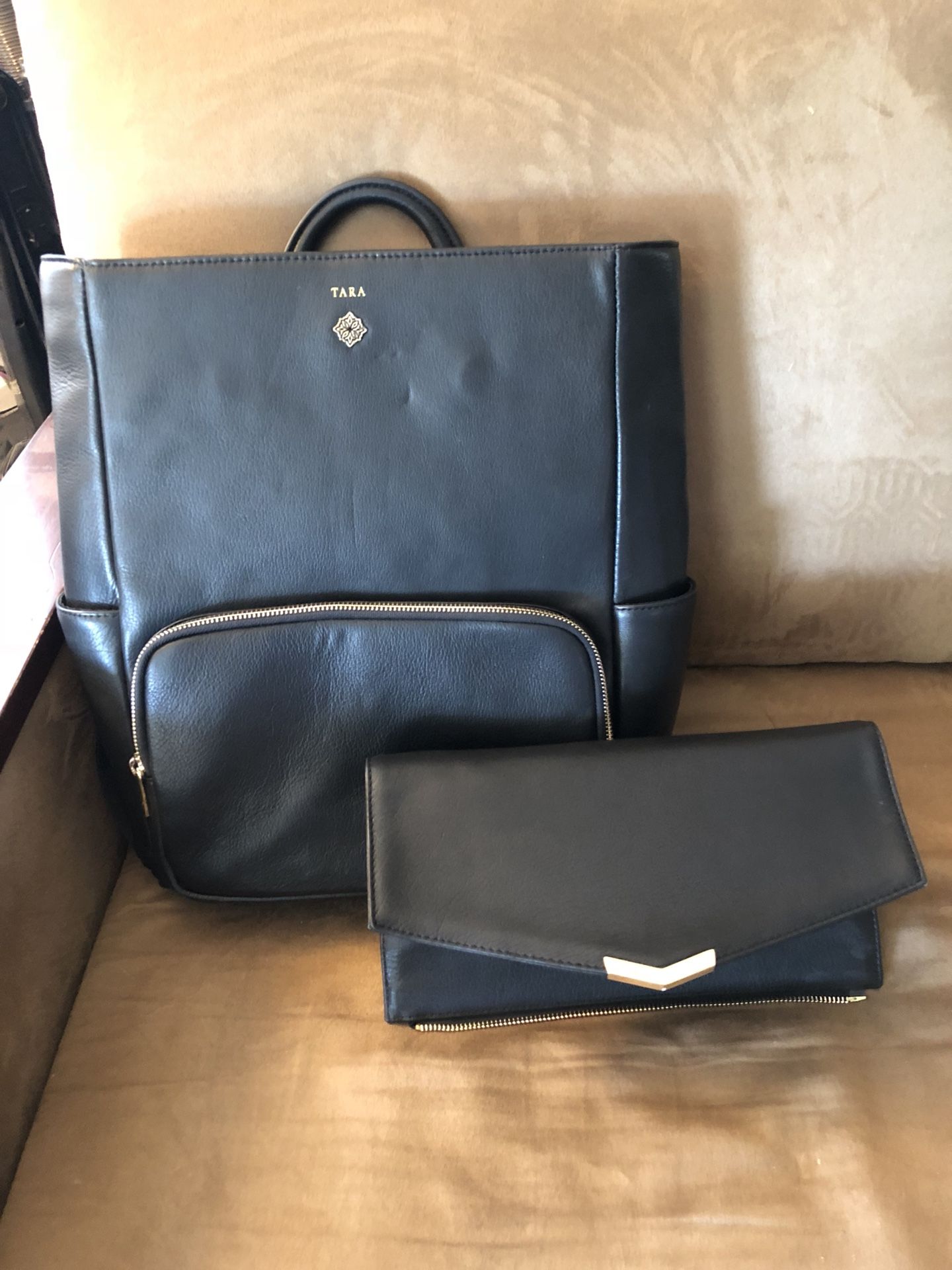 Leather Backpack, 2 in 1, The Tracy by Tara & Co.