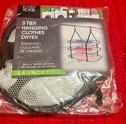 3-Tier Hanging Clothes Dryer, Brand New