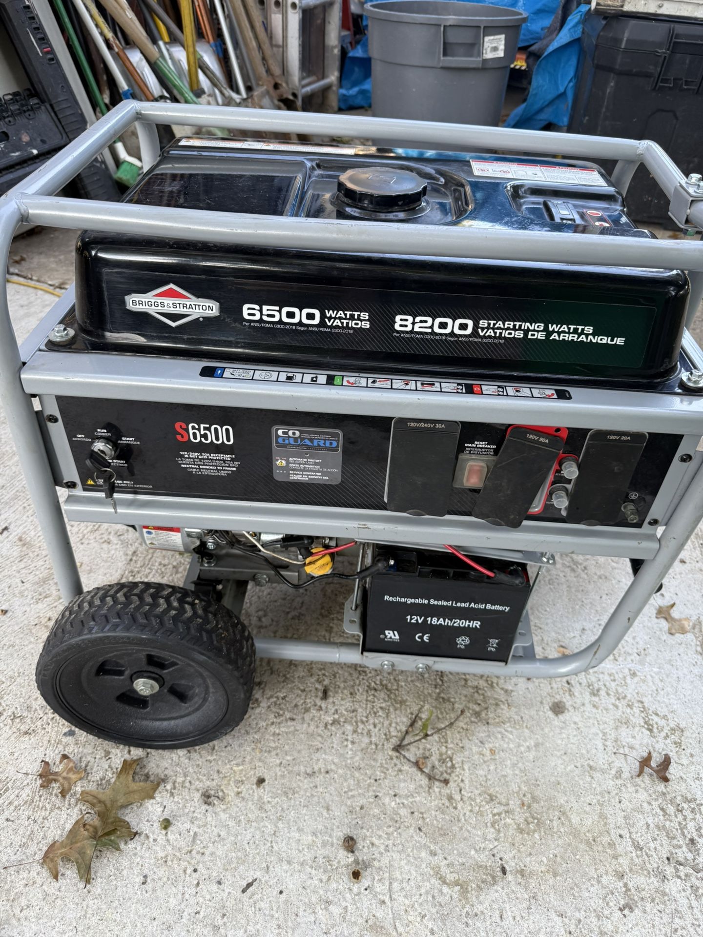 6(contact info removed)Watt Electric Switch Gasoline Powered Portable Generator with B and S OHV Engine Featuring
