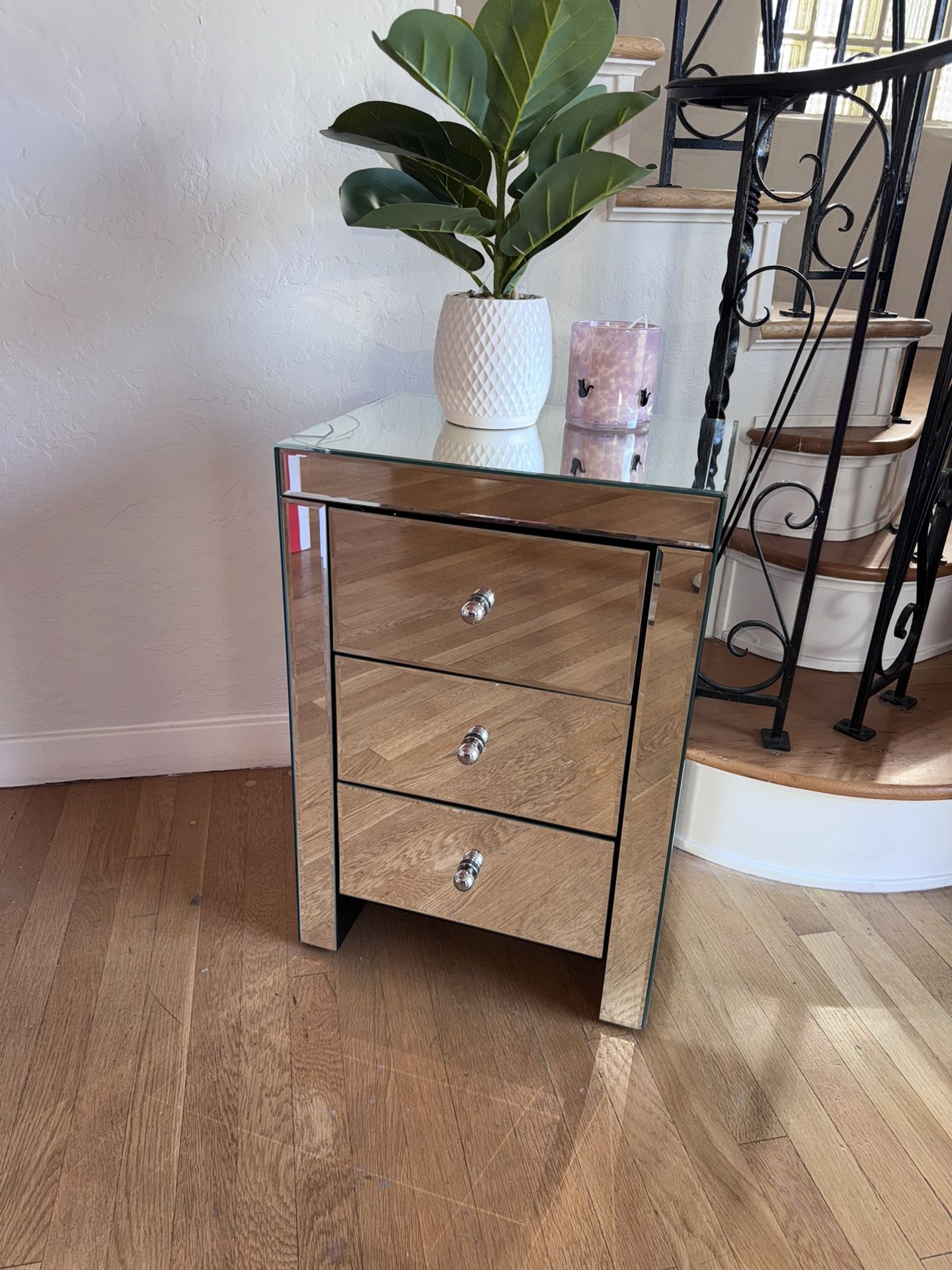 Mirrored Side Table