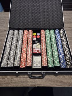 Poker Chips, Case and holders