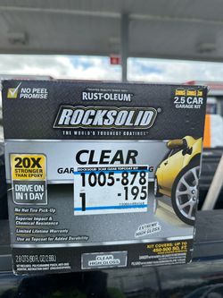 Epoxy floor coating kit clear gloss