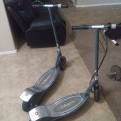  (2) Electric Scooters Razor E300.