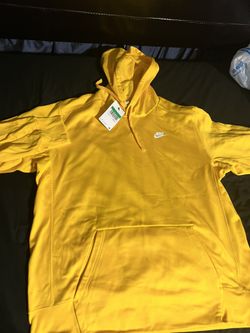 Nike Yellow Silky Sweater Side X- Large