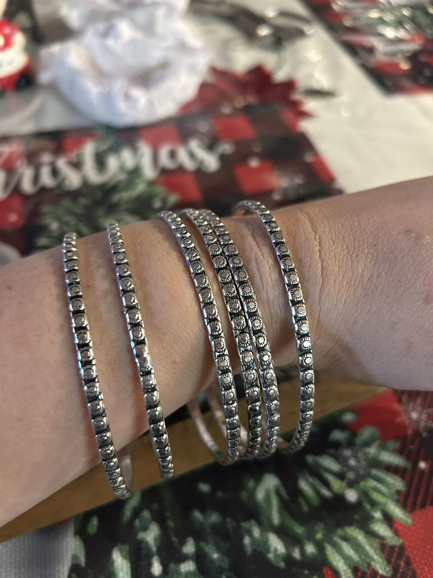 925 Sterling Silver Set Of 6 Pieces New