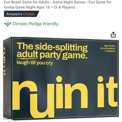 Ruin It - Adult Party Games- Party Games for Adults - Party Games- Fun Board Game for Adults - Game Night Games - Fun Game for Group Game Night Ages 1