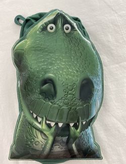 RARE Rex dinosaur Disney Pixar TOY STORY Figural Bag Clip Keychain Bag Pouch