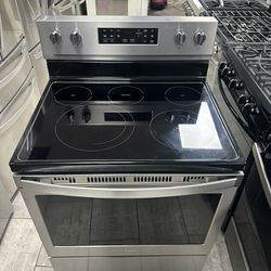 Whirlpool-30 Inc Electric Stove Five Elements Convection Oven Stainless Steel 