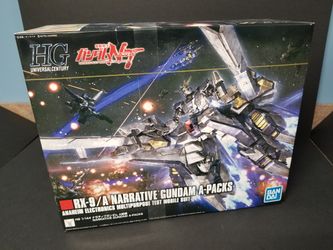 New BANDAI HGUC 1/144 RX-9/A NARRATIVE GUNDAM A-PACKS Model Kit Gundam NT