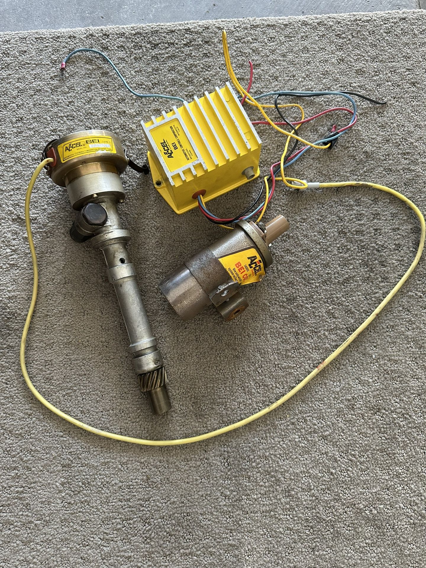 Vintage Accel Distributor Coil And Control Box