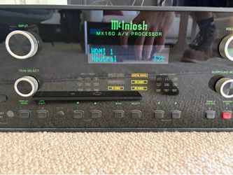 Mcintosh MX160 AV Processor