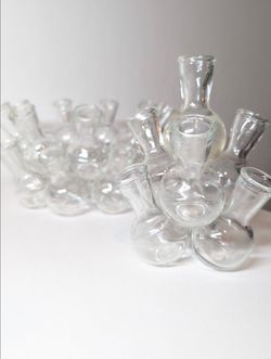 Vintage Propagation Station Bud Glass Vase