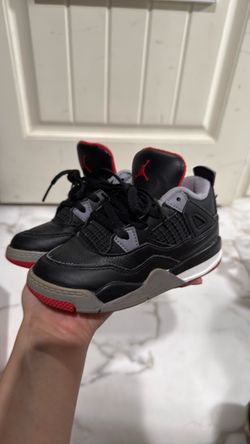 Air Jordan 4 Bred Toddler Sneakers