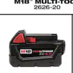 Milwaukee battery 4ah new