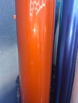 Orange vinyl wrap by the yard