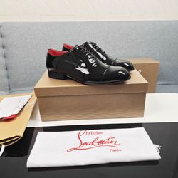 Christian Louboutin Men’s Leather Shoes With Box 2026 New 