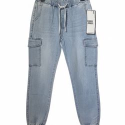 Denim Cargo Jogger Pants 