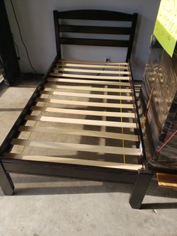 Twin bed frame $80