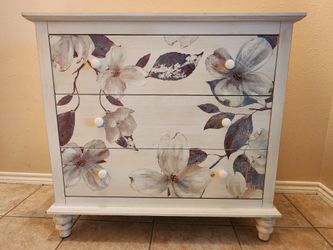 Pier 1 Imports "Mallory" Hand-Painted Floral 3-Drawer Chest