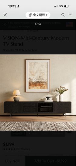 VISION-Mid-Century Modern TV Stand