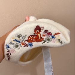 Disney Bambi Embroidered Beret Hat