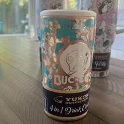 4 In 1 Drink Holder Teal And Gold Cheetah Print 