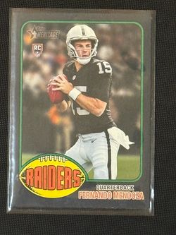Fernando Mendoza Topps Heritage RC Football Card
