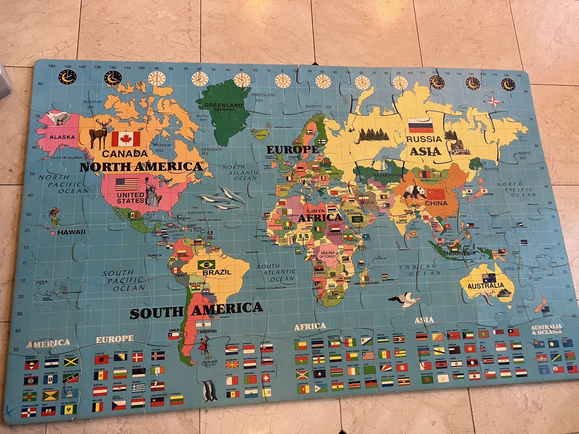 Floor World Map
