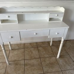 White Home Office Desk With Drawers