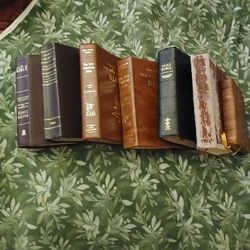7 Used Bibles Lot 