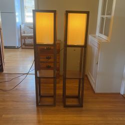 Vintage Wooden Lamps 