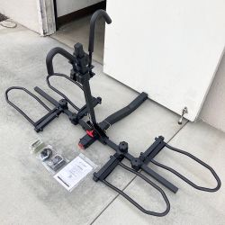 New in Box $99 Heavy-Duty (2 Bike Rack) Wobble Free Tilt Electric Bicycle Carrier 120 lbs Max, 2” Hitch