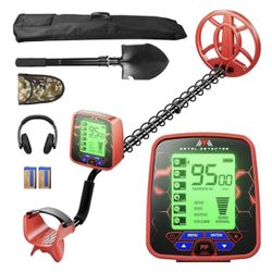 Cakuja Metal Detector With 6 Modes. Waterproof. Includes Shovel And Headphones