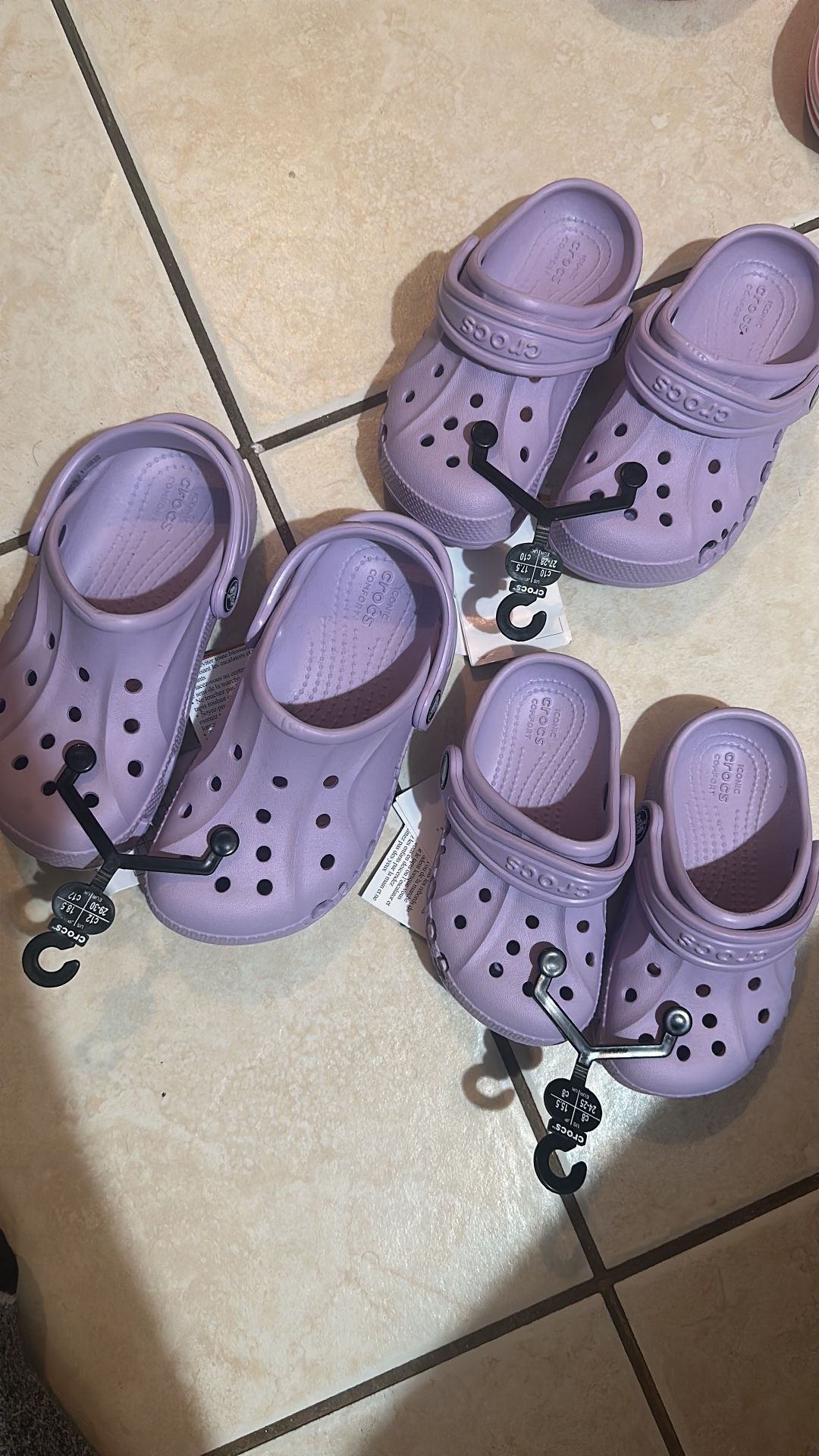 C10, C10, C12 Crocs