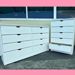 Dresser set/ Eight and five drawers dresser