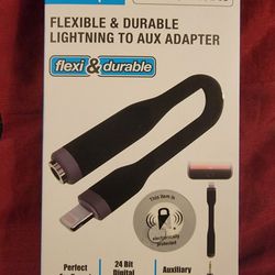 Flexible & Durable LIGHTNING To AUX Adapter/New